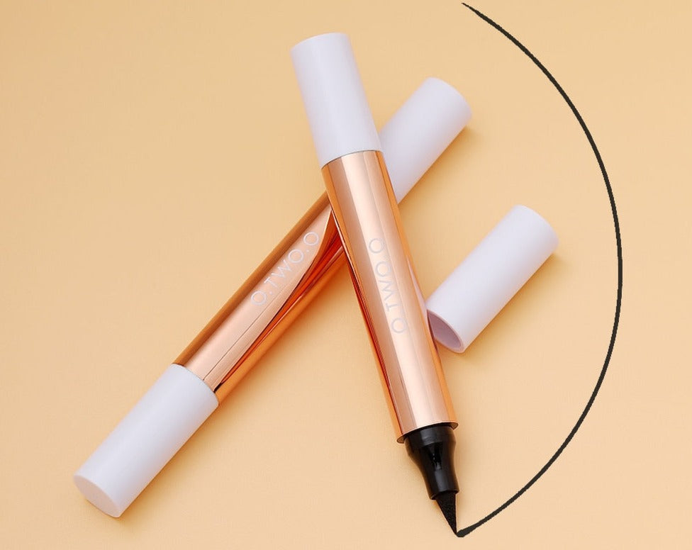 Eyeliner Stamp Black Liquid Eyeliner Pen Waterproof Fast Dry Double-ended Eye Liner Pencil Make-up for Women