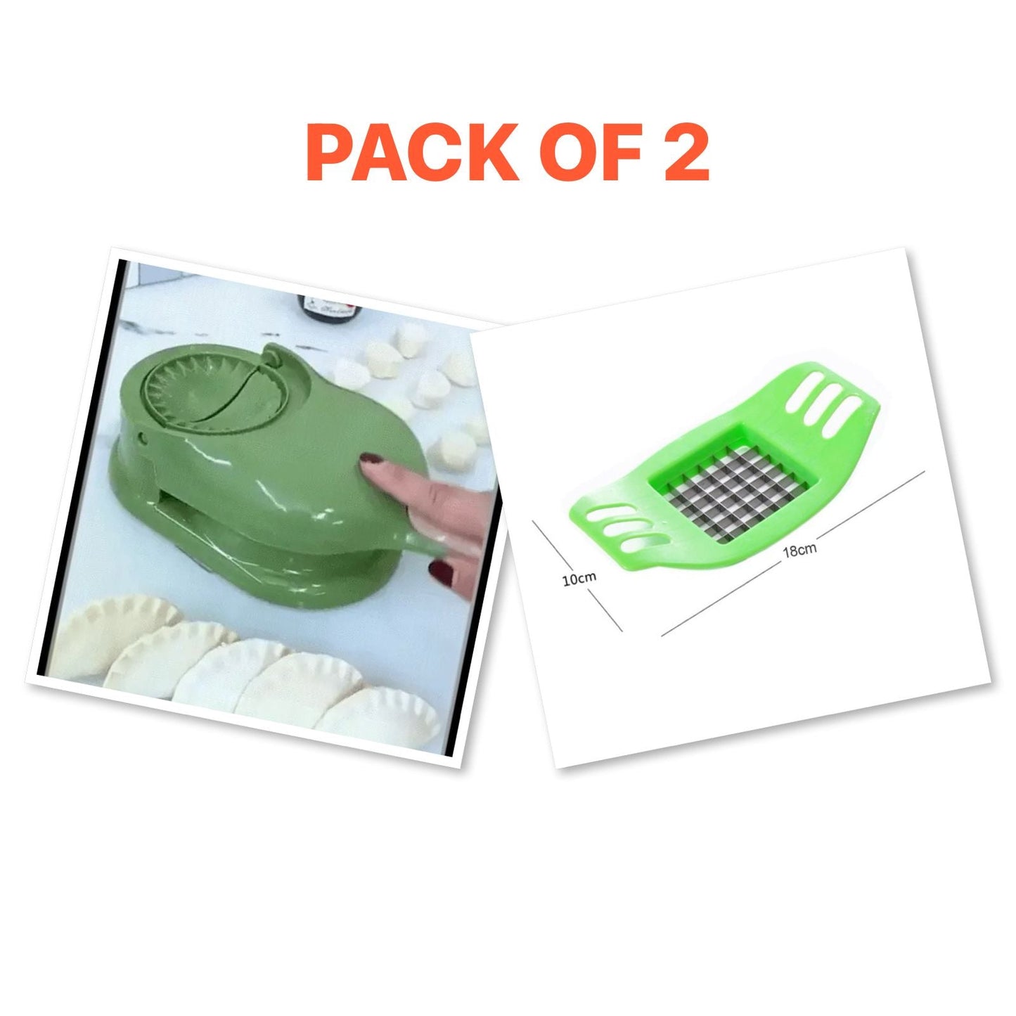 Dumpling & fries Maker Tool -PACK OF 2 (FREE DELIVERY)