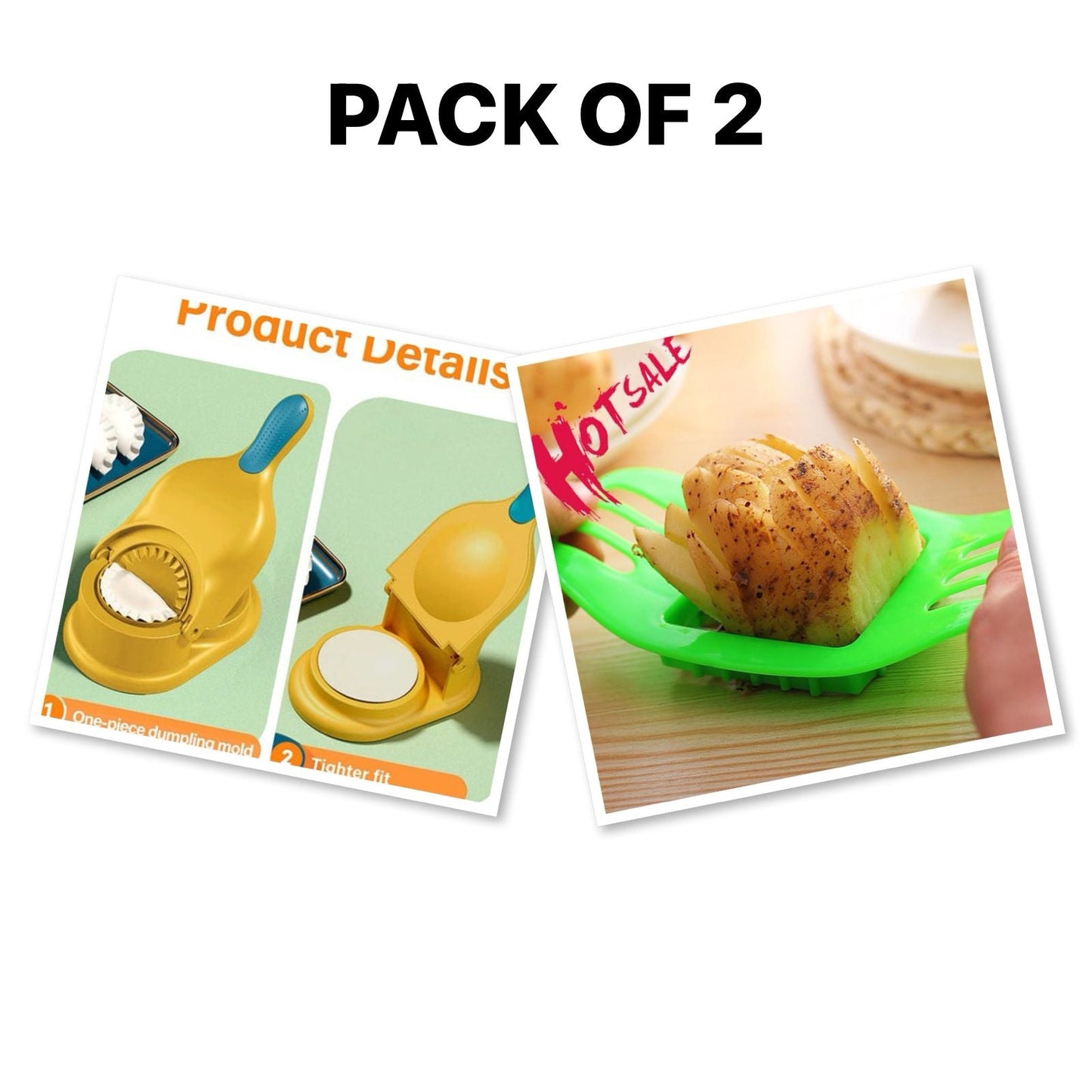 Dumpling & fries Maker Tool -PACK OF 2 (FREE DELIVERY)