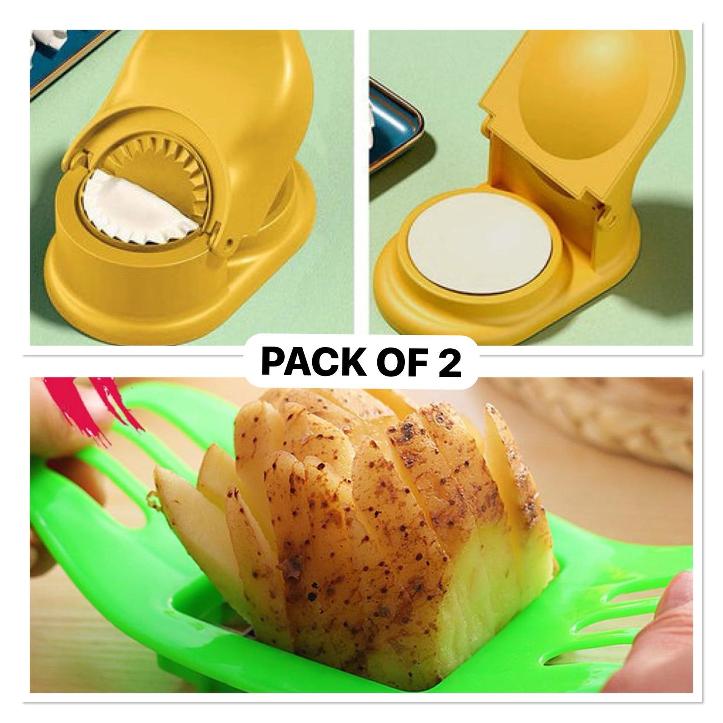 Dumpling & fries Maker Tool -PACK OF 2 (FREE DELIVERY)